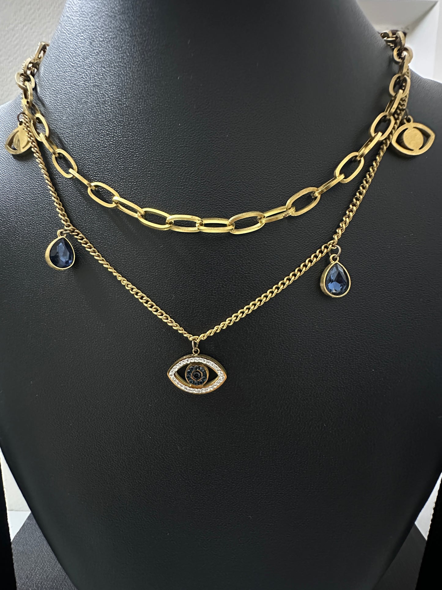 Evil Eye Layered Necklace