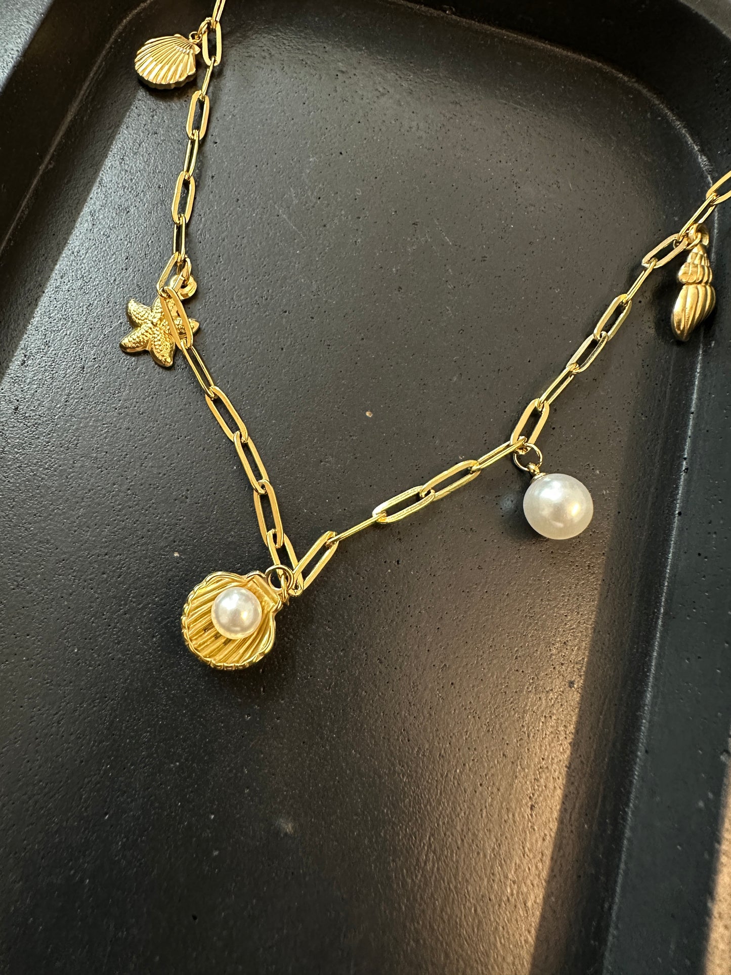 Pearl Charm Necklace