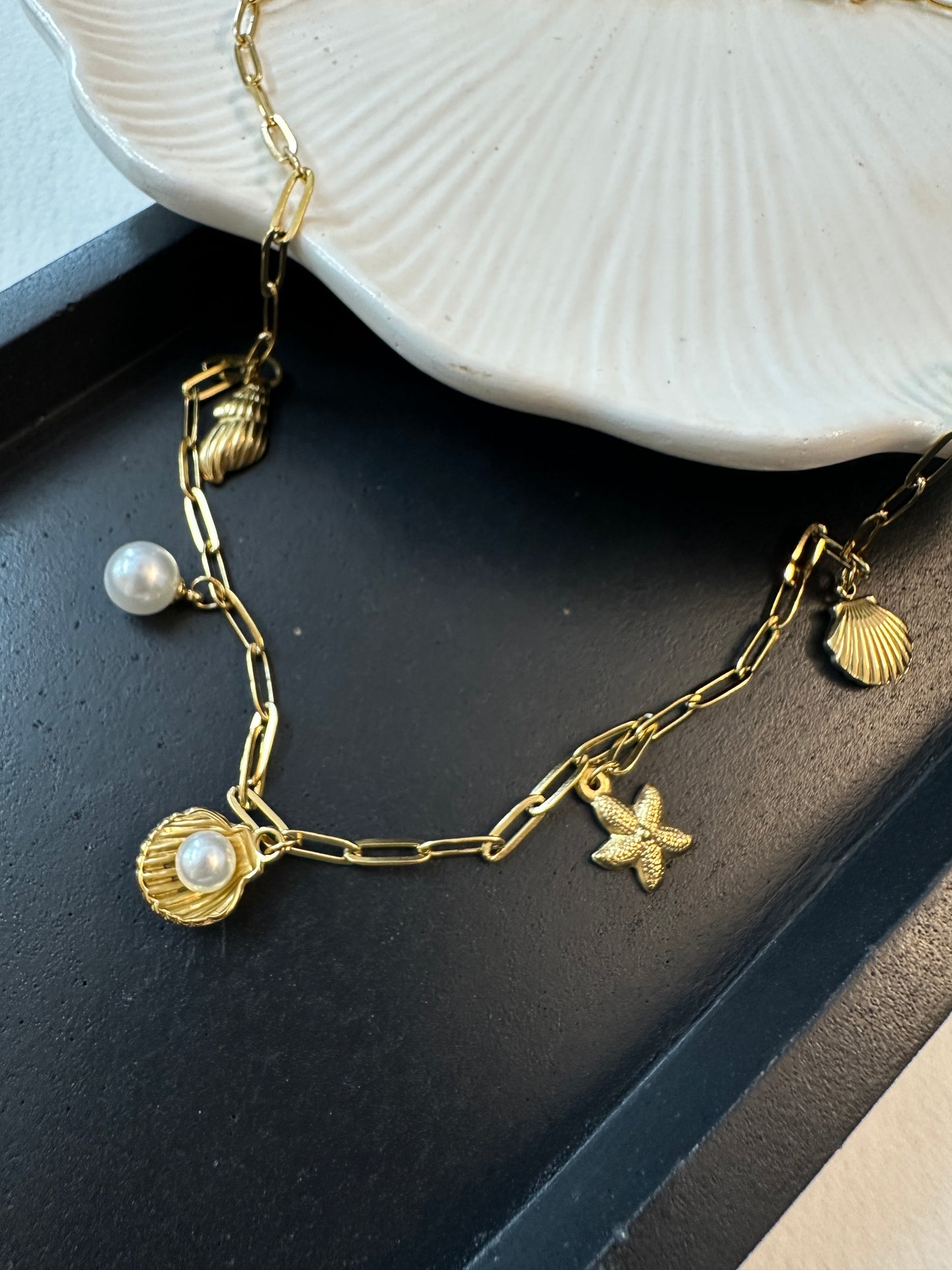 Pearl Charm Necklace