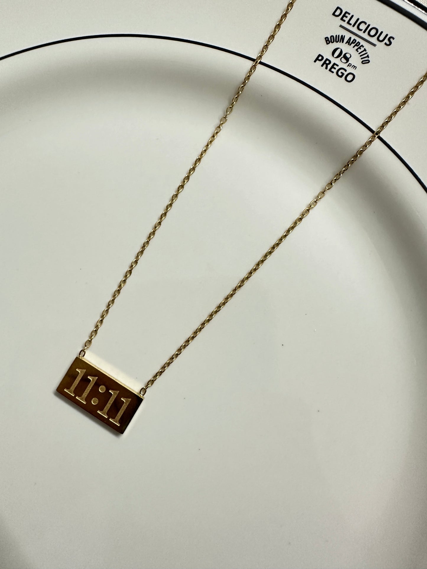 11:11 Bar Necklace