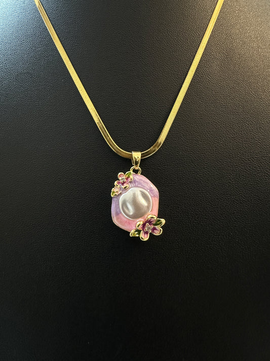 Blush Peony Necklace
