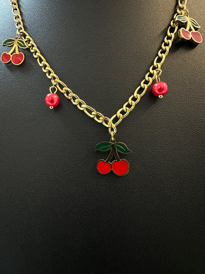 Ivy Cheery Charm Necklace