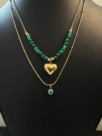 Opal Dawn Layered Necklace