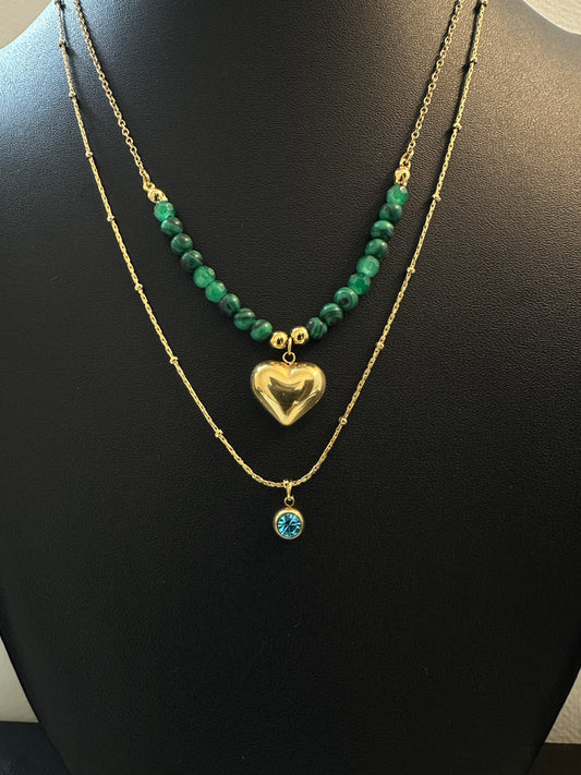 Opal Dawn Layered Necklace