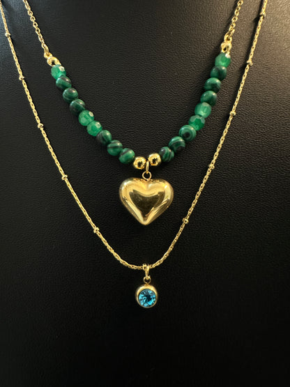 Opal Dawn Layered Necklace