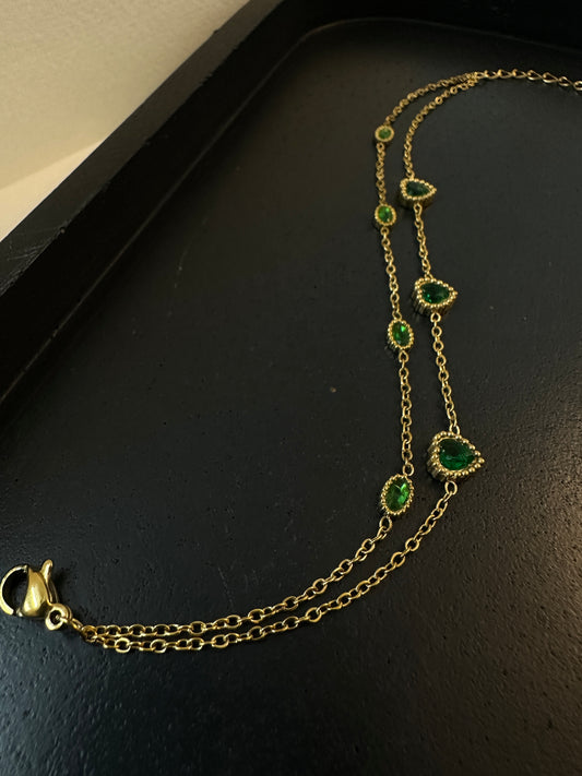 Emerald Bloom Bracelet