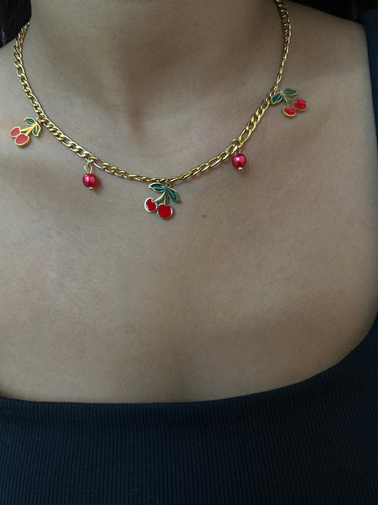 Ivy Cheery Charm Necklace