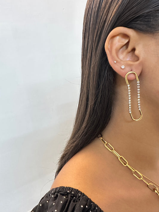 Rosy Twirls Earrings