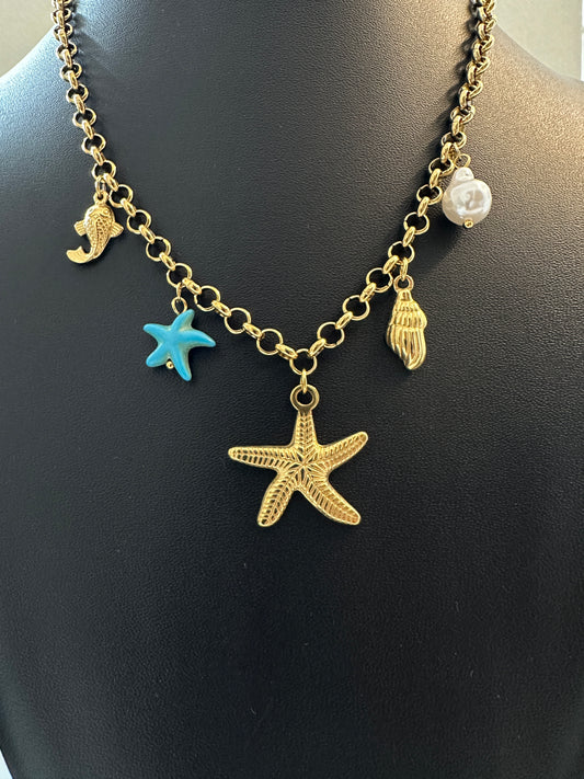 Ocean Star Charm Necklace